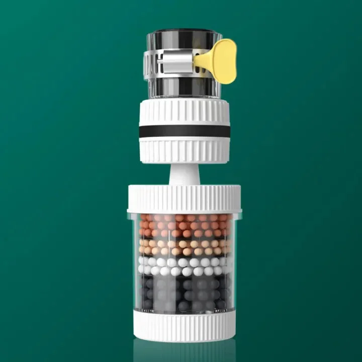 (4 পিস)360 Degree Rotatable 6 Layers Water purifier magnetic filter tap