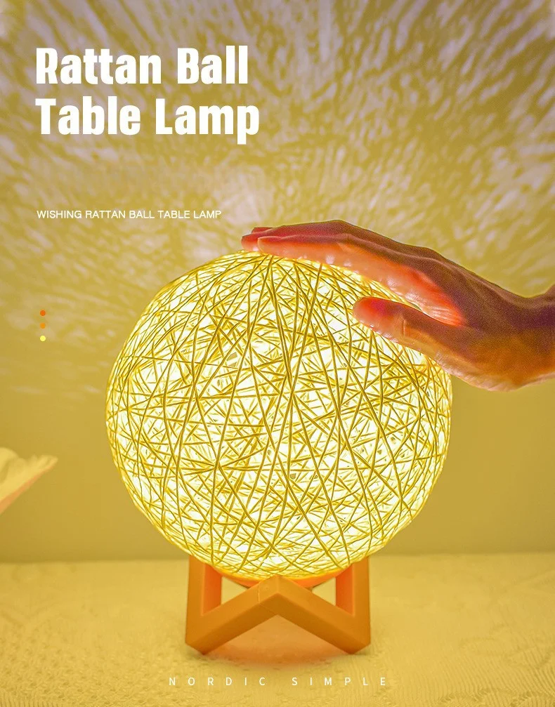 Warm & Colorful LED Moon Lamp – Touch Control Bedroom Night Light